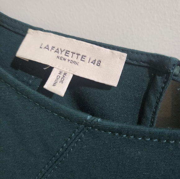 Lafayette 148 Shift Dress Size XXL Emerald Green - Picture 4 of 6